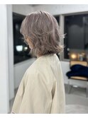 ボブレイヤー×パールベージュ