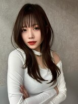 アスター 天神大名店(Aster) 小顔に見えるトレンドヘア/黒髪/オリーブグレー/ココアベージュ