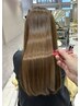 【最高峰】完全髪質改善コース*酸性ストレート+小顔カット+美髪ケア¥38000