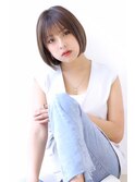 20代30代40代50代ミニボブココアベージュ