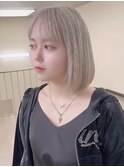 【他店で断られた人でもOK】透明感のあるホワイトブロンドカラー