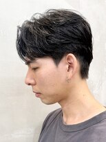 エリマバイフィフス 調布(elima by fifth)&nbsp;調布メンズパーマフェザーパーマショートパーマセンターパート