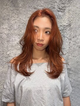 ブロック ジャポン(bloc japon) オレンジブラウン ダブルカラー ブリーチ/AIRI