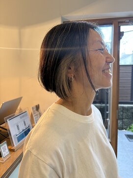 シカタ シーカ 鎌倉(CICATA/ShIKA.) インナーカラー/白髪ぼかし/ボブ/鎌倉