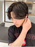 ◎20代フェザーパーマ×外国人風センターパート