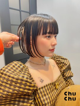 サンド 池袋(sand) インナーカラーボブ