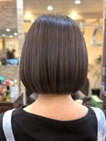 キャラ 池袋本店(CHARA)&nbsp;脱白髪染め◎ミニボブ白髪ぼかしハイライト【池袋/ラベンダー】