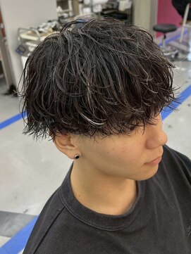 ダズルヘアラッシュ(DAZZLE hair RUSH) 名古屋八事金メッシュシルバーメッシュ細め太めハイライトパーマ