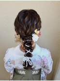 卒業袴着付け＋ヘアセット