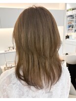ノラ ウメダ(NORA UMEDA) エンドカラー裾カラーミルクティーベージュブラウンケアブリーチ