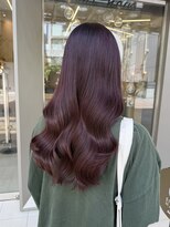 エイトヘアー(8 HAIR)&nbsp;ピンクブラウン ラベンダーピンク ブリーチなしダブルカラー