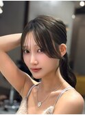 ブリーチなし/韓国風巻/レイヤーカット/髪質改善/縮毛矯正/銀座