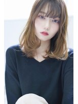 ヘアーズ ベリー 香椎店(hairs BERRY)&nbsp;BERRY/フェミニン/チェリーブラウン/イメチェン/ミディ