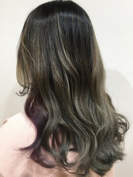グッデイ ヘアー(GOOD DAY HAIR) 【GOODDAYHAIR】《グレージュ×ハイライト×インナーカラー》