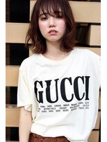 ラフィス ヘアーフラム 難波戎橋2号店(La fith hair flamme)&nbsp;【Lafith】エアリーなセミウェットボブ