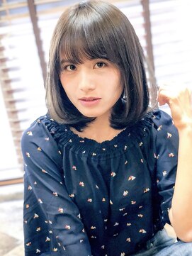 アグヘアー テイスター 保谷店(Agu hair taster) 《Agu hair》大人かわいい暗髪アッシュ 小顔 ショートボブ