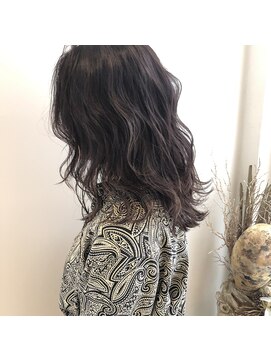 カシェ シモムラ(Cashe'e SHIMOMURA) 色落ちホワイトラベンダー