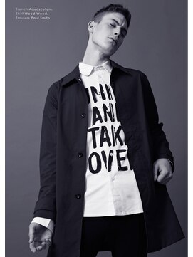 アンドインク(&inc) 30代/40代ビジネスショートメンズ麻布十番刈上げセンターパート