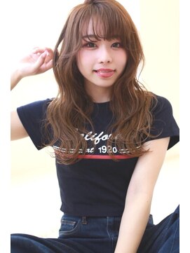 ラフィス ヘアー センス 広島袋町店(La fith hair SEnSE) 【La fith】 ほつれウェーブセミディ