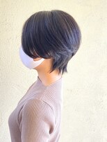 キャパジャストヘアー(CAPA just hair)&nbsp;ハンサムショート_センターパート_前髪なし
