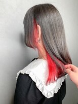 ワット 原宿店(W)&nbsp;☆インナーレッド×ラベンダーグレージュ☆