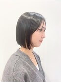 【松戸 藤原】ぱっつとボブ　黒髪前髪なし