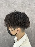 艶感がかっこいい!緩めツイストスパイラルパーマ!