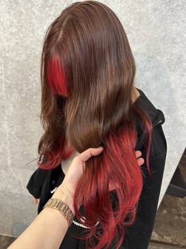 ラビス(Lovis) ミディアム/暗めカラー/デザインカラー/フェイスフレーミング