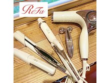 大人気のRefaアイテム、揃っています！シャンプー台にはRefaシャワーヘッド導入！