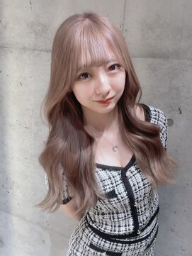 ロンド レア 天神大名店(Lond Le’a) ミディアムヘアデザインカラーフェイスフレーミング暗めカラー