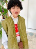 マッシュショート×ケアパーマ◎