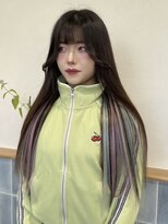 ハチ(HACHI)&nbsp;エクステで楽に♪インナーユニコーンカラー