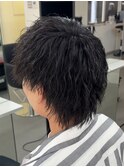 メンズウルフ　ツイストスパイラルパーマ