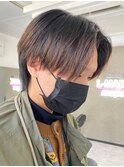 トランクスヘアセンターパートニュアンスパーマ韓国カルマパーマ