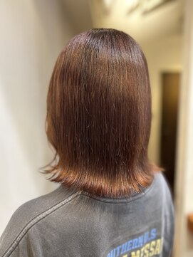 オーガニックマインド 坂戸 鶴ヶ島(organic+mind) 20代30代40代外ハネオレンジブラウン肩ライン