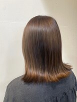 オーガニックマインド 坂戸 鶴ヶ島(organic+mind)&nbsp;大人可愛い小顔こなれカールチョコレートカラーブリーチなし