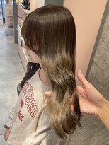 エイム ヘア リンク 長津田店(eim hair rink)&nbsp;小顔カット×オリーブベージュ