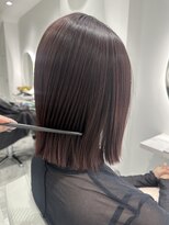 リュール バイ ヘッドライト 北千住店(lueur by HEADLIGHT)&nbsp;切りっぱなしボブ×ピンクブラウン