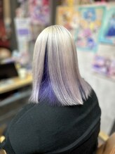 ヲタクに美容室は難しい。 ヘアアレンジしても可愛い！インナーカラー！