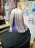 ヘアアレンジしても可愛い!インナーカラー!