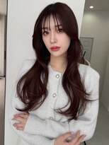 ソヨン 金山店(SOYON)&nbsp;アッシュカラー/黒髪スタイル/グレージュ/レイヤーカット/g107