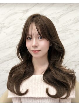 ロンド フィーユ(Lond fille) オリーブグレー/韓国風巻き/レイヤーカット/マロンベージュ/銀座