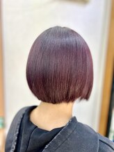ビューティー サロン カワチ 中庄団地本店(Beauty Salon KAWACHI)&nbsp;ボブ×レッド