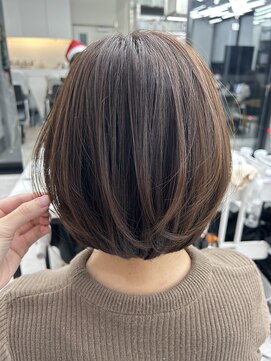 ビューナゴヤ 名駅(VIEW NAGOYA) レイヤーボブ/ボブ/レイヤーカット/縮毛矯正/ブラウンカラー