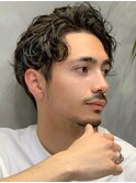 アップバングツーブロックナチュラルカールパーマ　n8.1.30