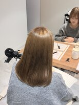 フレイムス ヘアアンドリラックス 南越谷店(Frames hair&relax)&nbsp;ミディアムカット/ベージュカラー