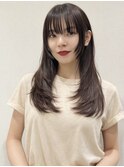 レイヤーカット/透明感カラー