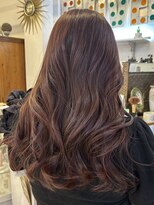 フラバー(flover) ブリーチなしワインレッド×ローレイヤーカット【miyabi】