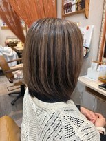 キャメル ヘアーデザイン(Camel hairdesign)&nbsp;大人可愛い大人ボブ艶カラー10代20代30代40代ダブルカラー