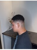 ミドルフェード/スパイキーショート/フェザーパーマ/：フェード